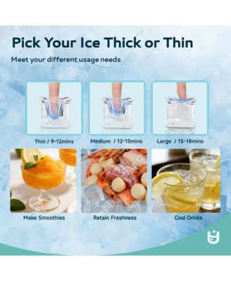 Ice Storage 150-lb Ice Per day Freestanding Cubed Ice Maker