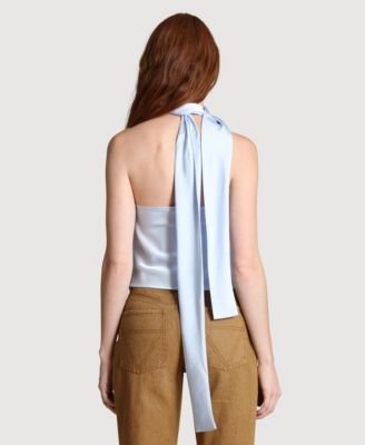 Women's Long Tie Halter Top