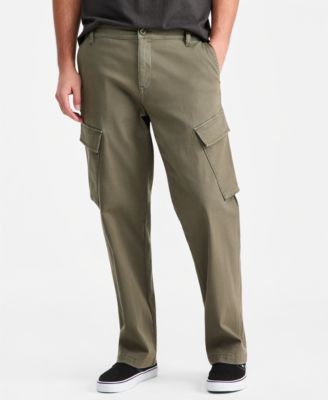 Men's Cotton-Blend Angled Cargo Pants