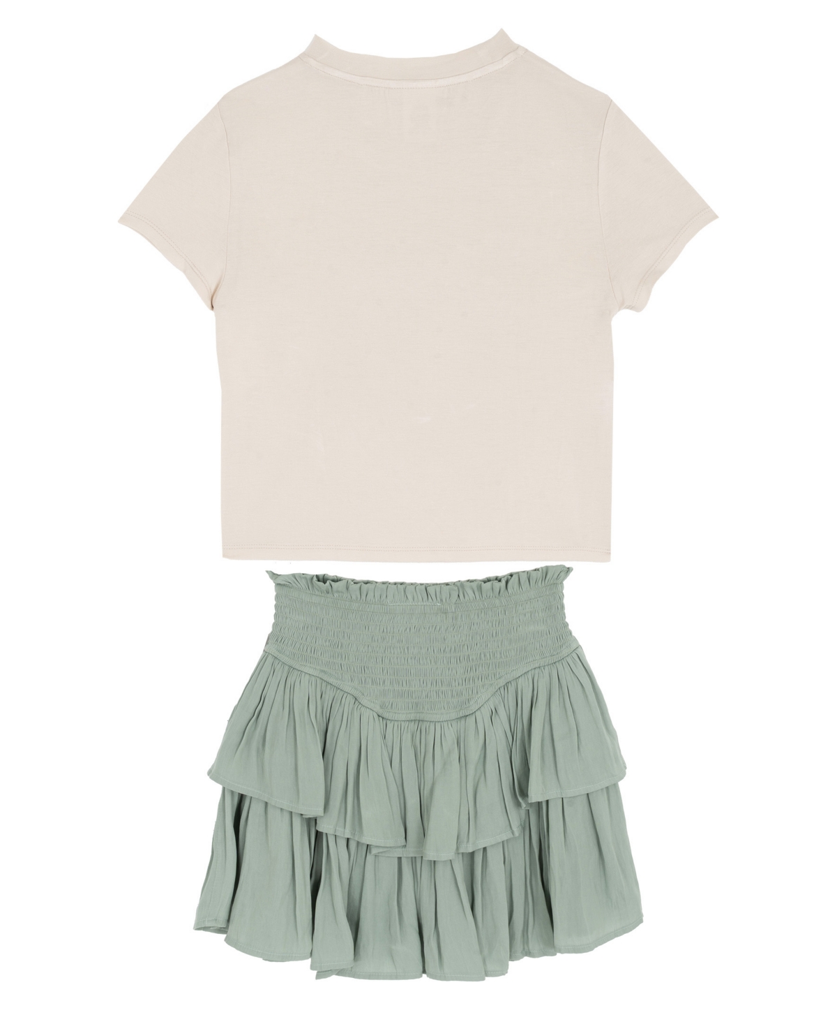 Rare Editions Girls' 7-12 Short-Sleeve T-Shirt and Skort, 2-Piece Set