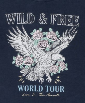 Girls' 7-12 Graphic Short-Sleeve T-Shirt and Skort, 2-Piece Set