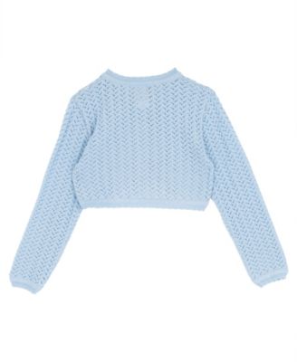 Girls' 2T-6X Crochet Knit Sweater Dress