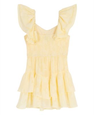 Girls' 7-16 Organza Flutter-Sleeve Sweetheart Dress