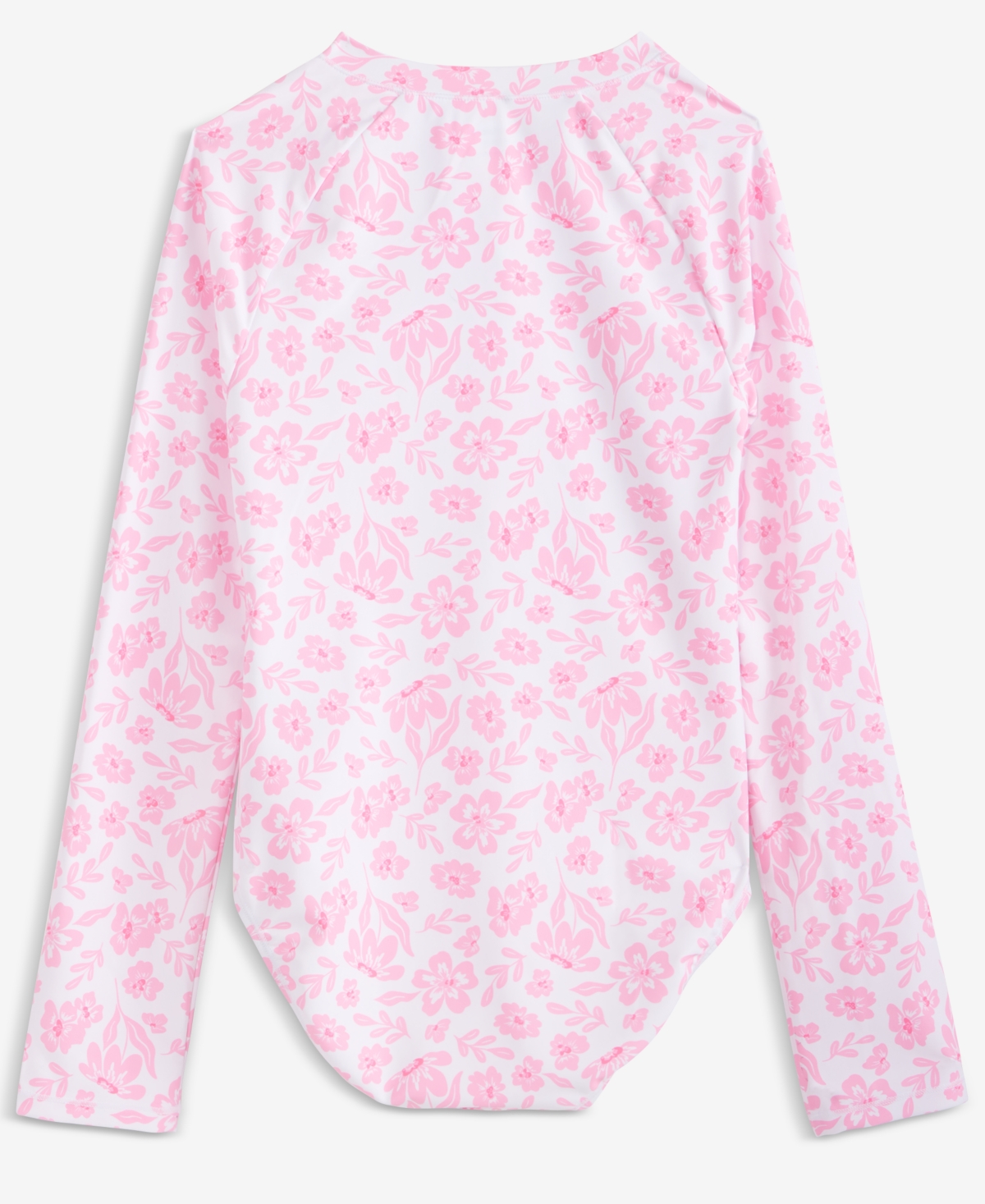 Epic Threads Girls' Xs-xl Floral Long-Sleeve One-Piece Rash Guard Swimsuit, Macy's Exclusive