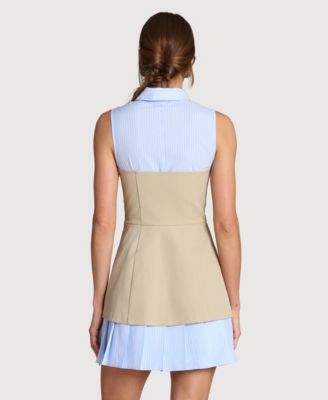 Women's Collared Neck Short Dress