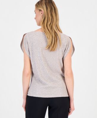 Petite Cowl Neck Blouse