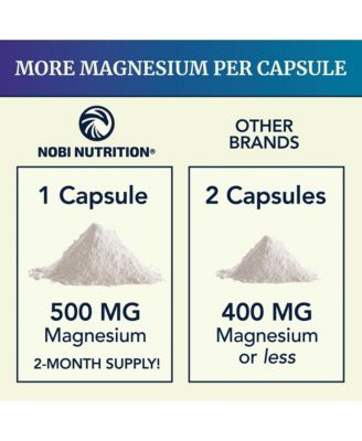 Magnesium Complex Capsules, Magnesium Oxide, Magnesium Citrate, 60ct