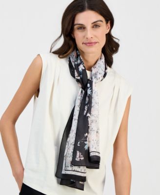 Mixed Floral Print Scarf