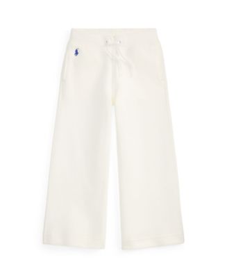 Polo Ralph Lauren Girls' 2T-6X Wide-Leg Double-Knit Sweatpants