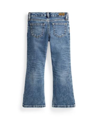 Girls' 2T-6X Flared Stretch Denim Jeans