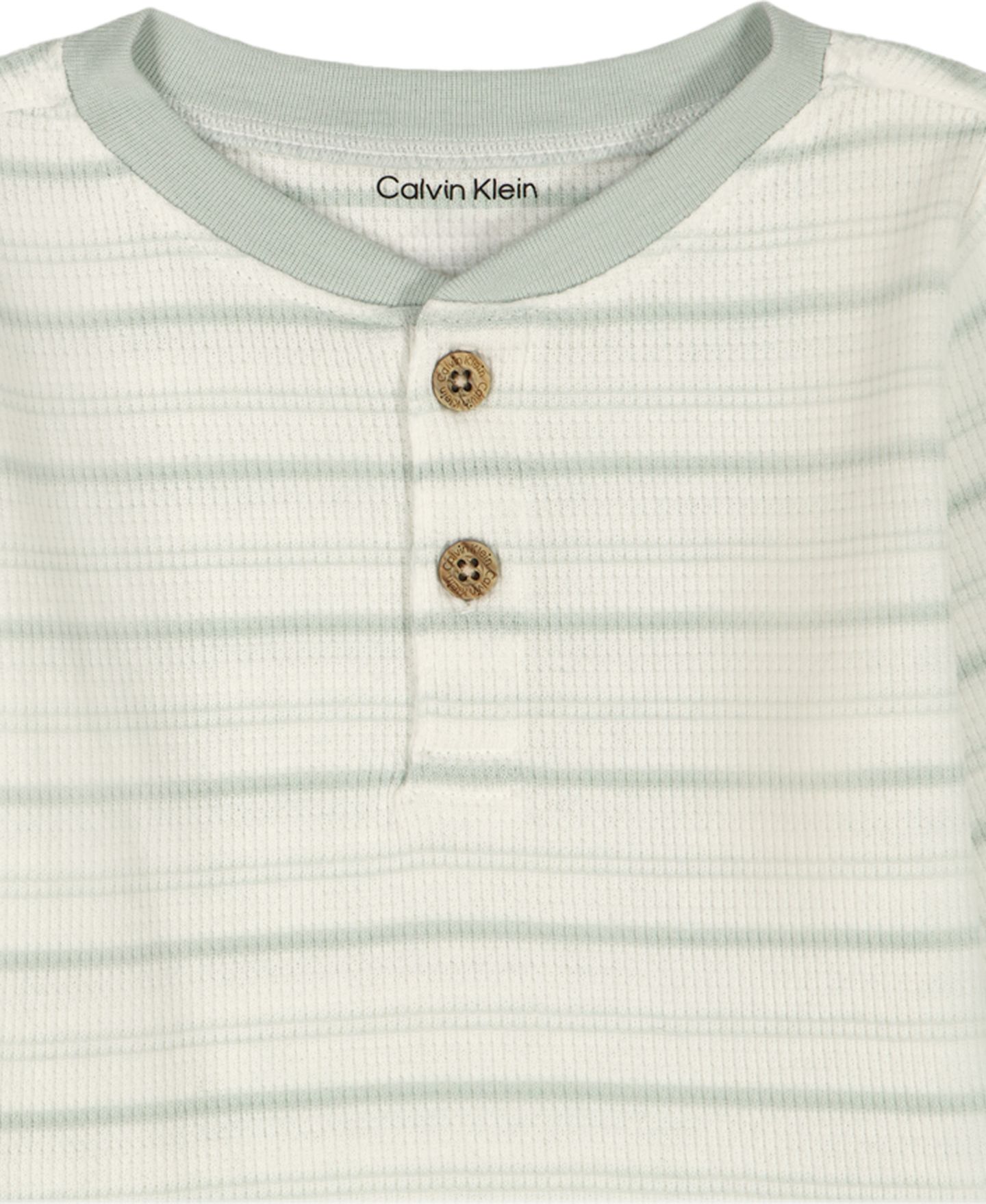 Комплекты Calvin Klein Striped T-Shirt, Pants and Socks, 3-Piece Set для мальчиков-малышей, цвет: Pale Meadow — фото 3