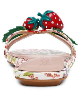 Women's Garrik Strawberry Strappy Flat Sandals