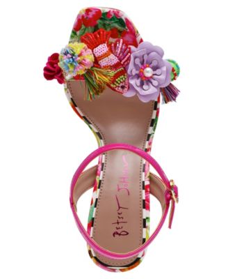 Women's Masen Floral Block Heel Dress Sandals