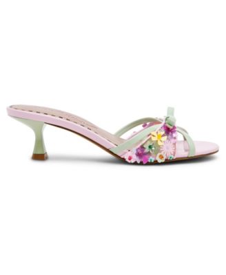 Women's Shirley Ditsy Floral Kitten Heel Sandals