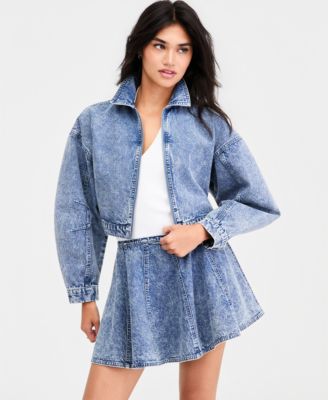Women's Cropped Denim Jacket