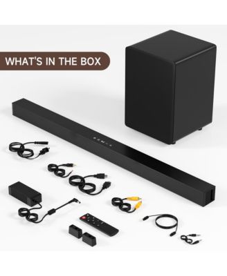 2.1 Channel Sound Bar and Subwoofer Set with Immersive Deep Bass & Bluetooth 5.0
