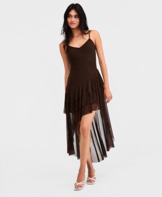Women's Tiered High-Low Dress