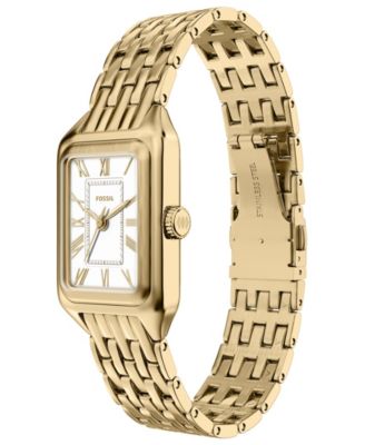 Women's Raquel Three-Hand Gold-Tone Stainless Steel Watch, 18mm