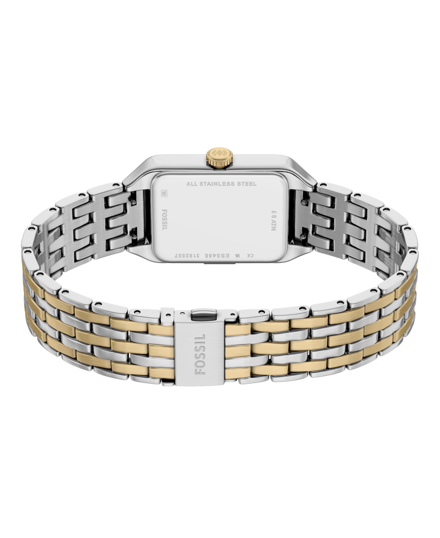 Женские часы Fossil Raquel Three-Hand Two-Tone Stainless Steel Watch, 18mm — фото 4