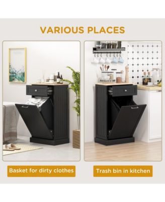 Kitchen Tilt Out Trash Bin Cabinet, Free Sding Recycling Cabinet