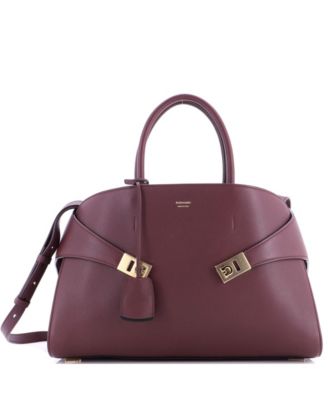 Large Hug Top Handle Bag Leather