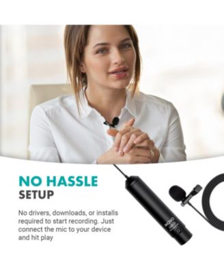 LV8-D Broadcast-Quality XLR Lavalier Omni-Directional Wired Microphone