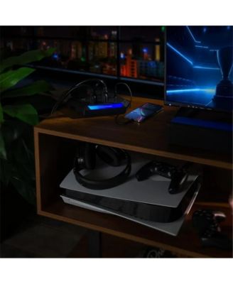 6-Outlet RGB Surge Strip with USB-C and USB Ports for Home Electronics Power Protection