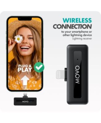 WM-VXR10 Wireless Shotgun Mic Adapter for iPhone/Lightning Devices - Compatible VXR10, VXR10-PRO and Rode VideoMicro