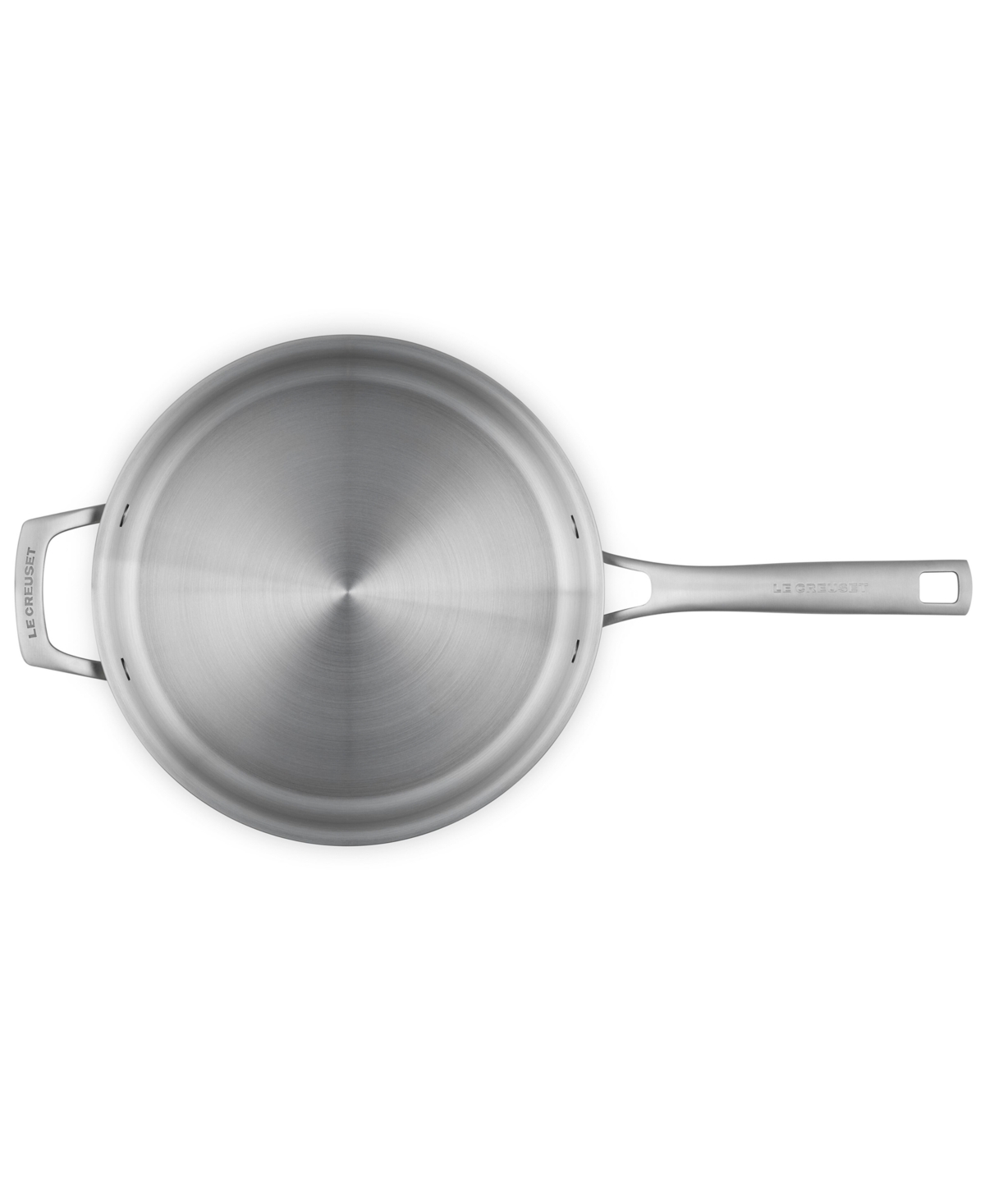 Le Creuset Essential Stainless Steel 4.6-Quart Saute Pan