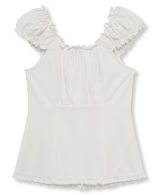Girls' 7-16 Button-Front Top