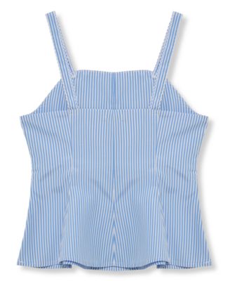 Girls' 7-16 Sleeveless Peplum Top