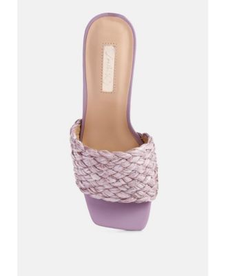 Womens Ny Tour Braided Strap Heel Sandals