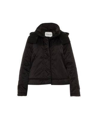 Women's Convertiable satin down coat