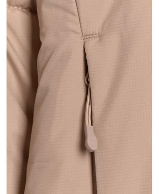 Women's down jacket with synthetic filling - beige