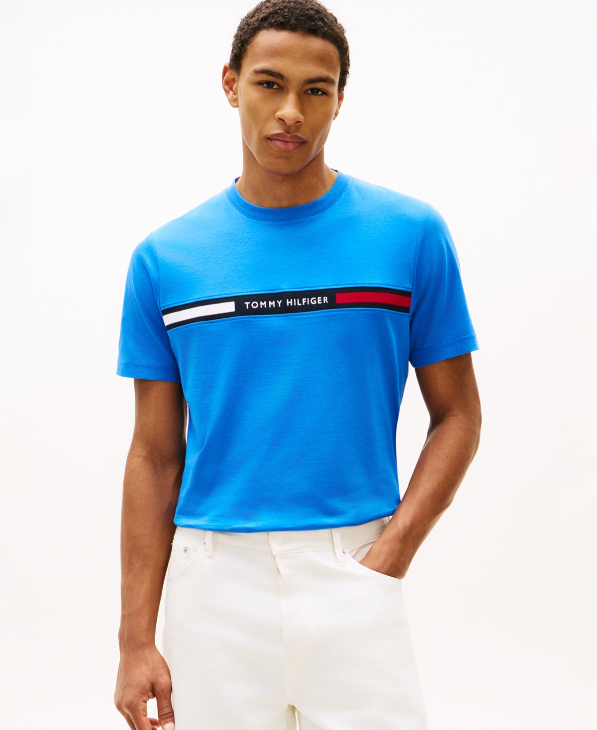 Tommy Hilfiger Men's Chest Insert Logo Short Sleeve T-Shirt