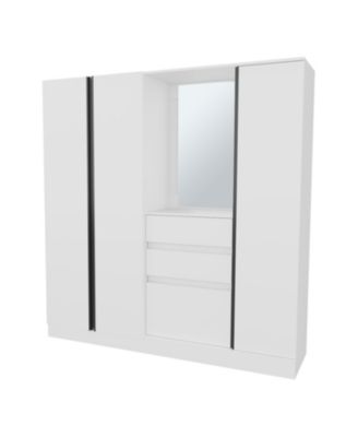 Canyon Wardrobe Organizer with Mirror and Storage Compartments