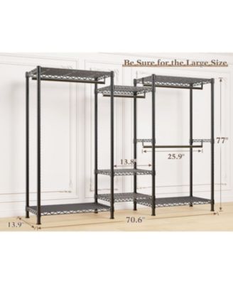Clothes Rack Heavy Duty Clothing Racks for Hanging Clothes Adjustable Hanging Clothes Rack Garment Rack
