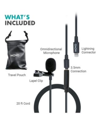 iLav-L Digital Lavalier Omnidirectional Clip on Microphone (Lightning)