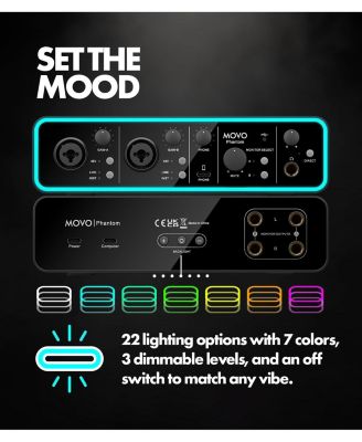 Music Audio Interface Bundle with USB Interface, Dynamic Microphone, and Boom Arm