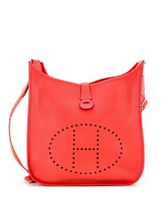 Pre-Owned HERMES PM Evelyne Bag Gen III Clemence