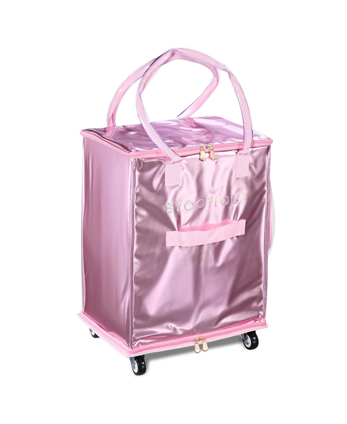 Byootique 16" Rolling Tote Bag Grocery Bag on Wheels Shopping Trolley BubbleRush