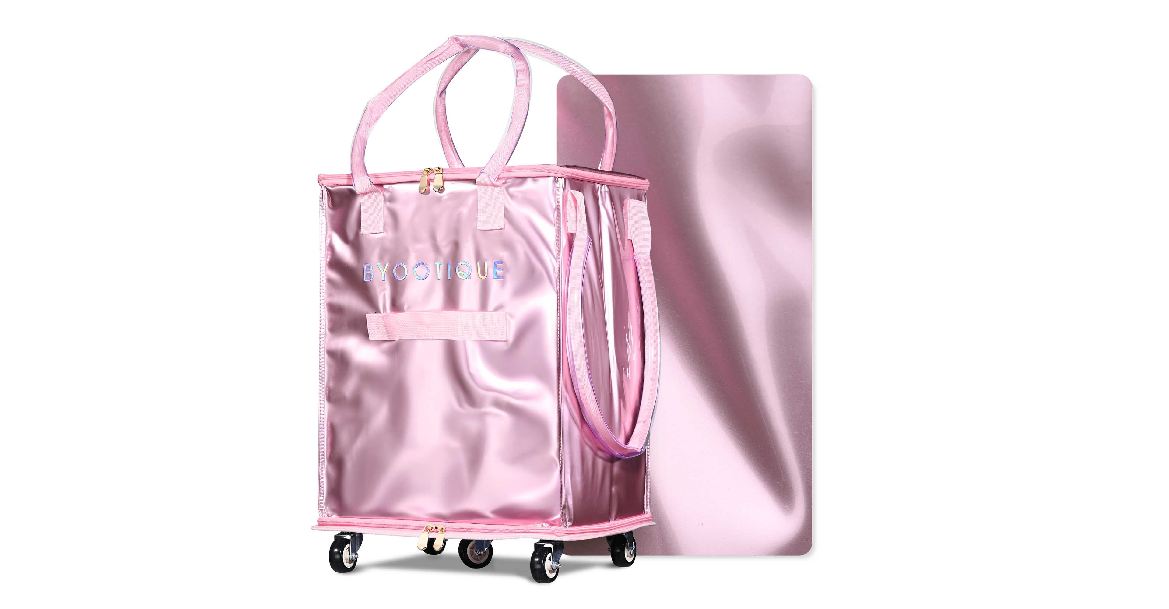 Byootique Rolling Tote Bag Grocery Bag on Wheels Shopping Trolley BubbleRush