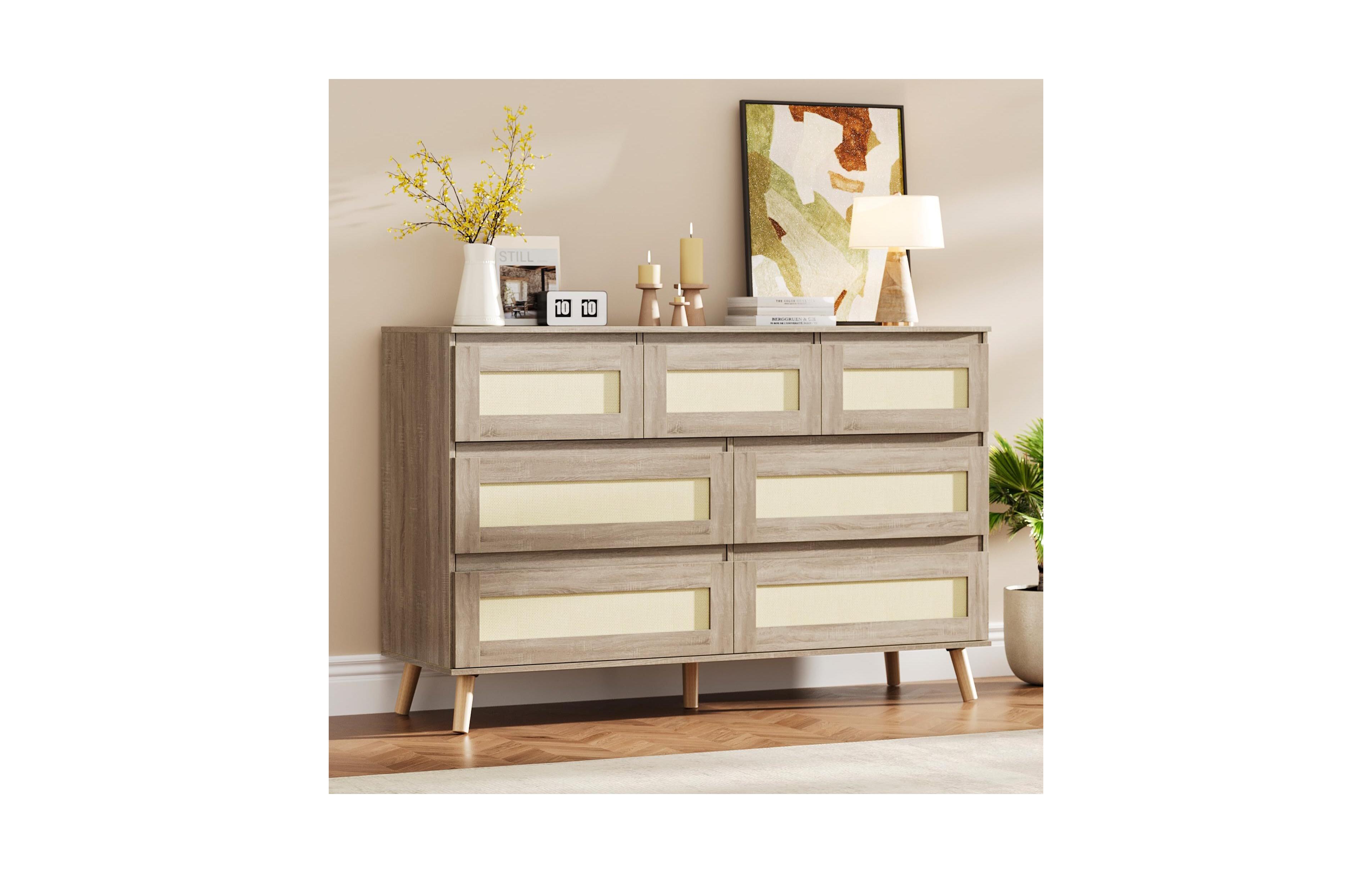 gaomon 7-Drawer Wooden Bedroom Dresser