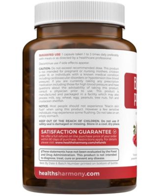 Blood Pressure Support Capsules, Vitamin Supplement for Healthy Heart & Blood Circulation, Health's Harmony, 90ct