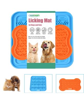 Licking Mat: 2pk - Orange & Blue