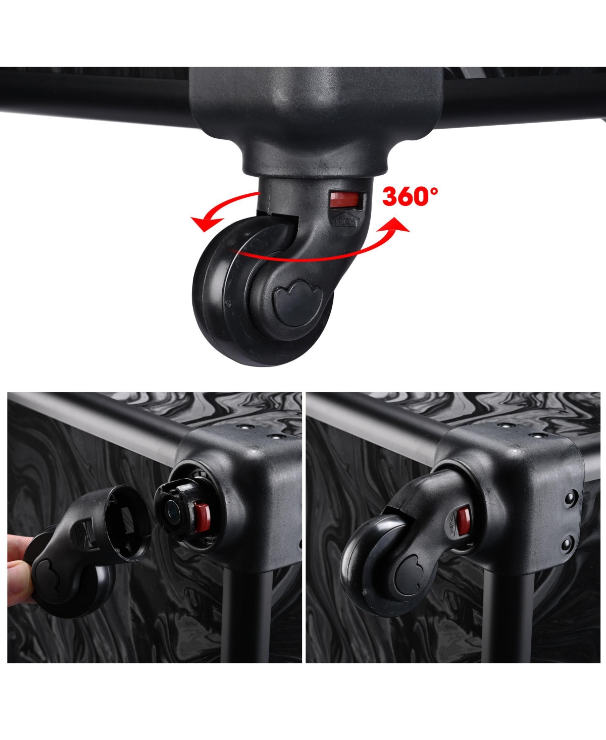 Byootique 2-Piece Makeup Train Case Cosmetic Organizer Kit