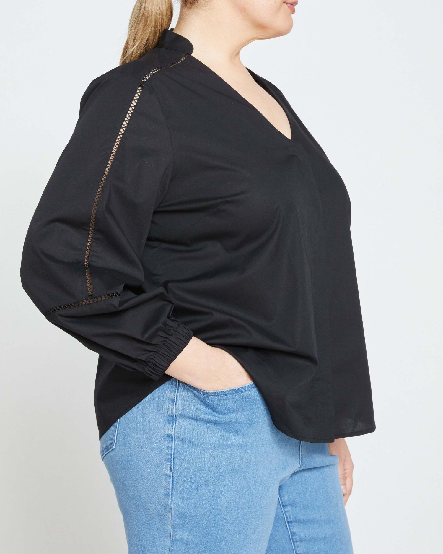 Plus Size Saint-Honore Poplin Blouse