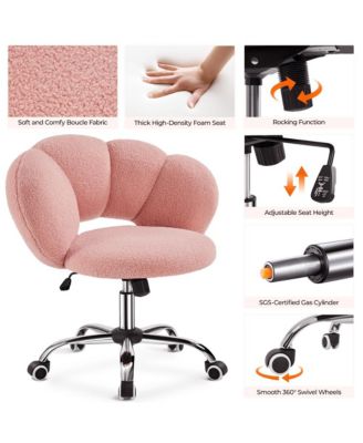 Boucle Upholstered Home Office Chair