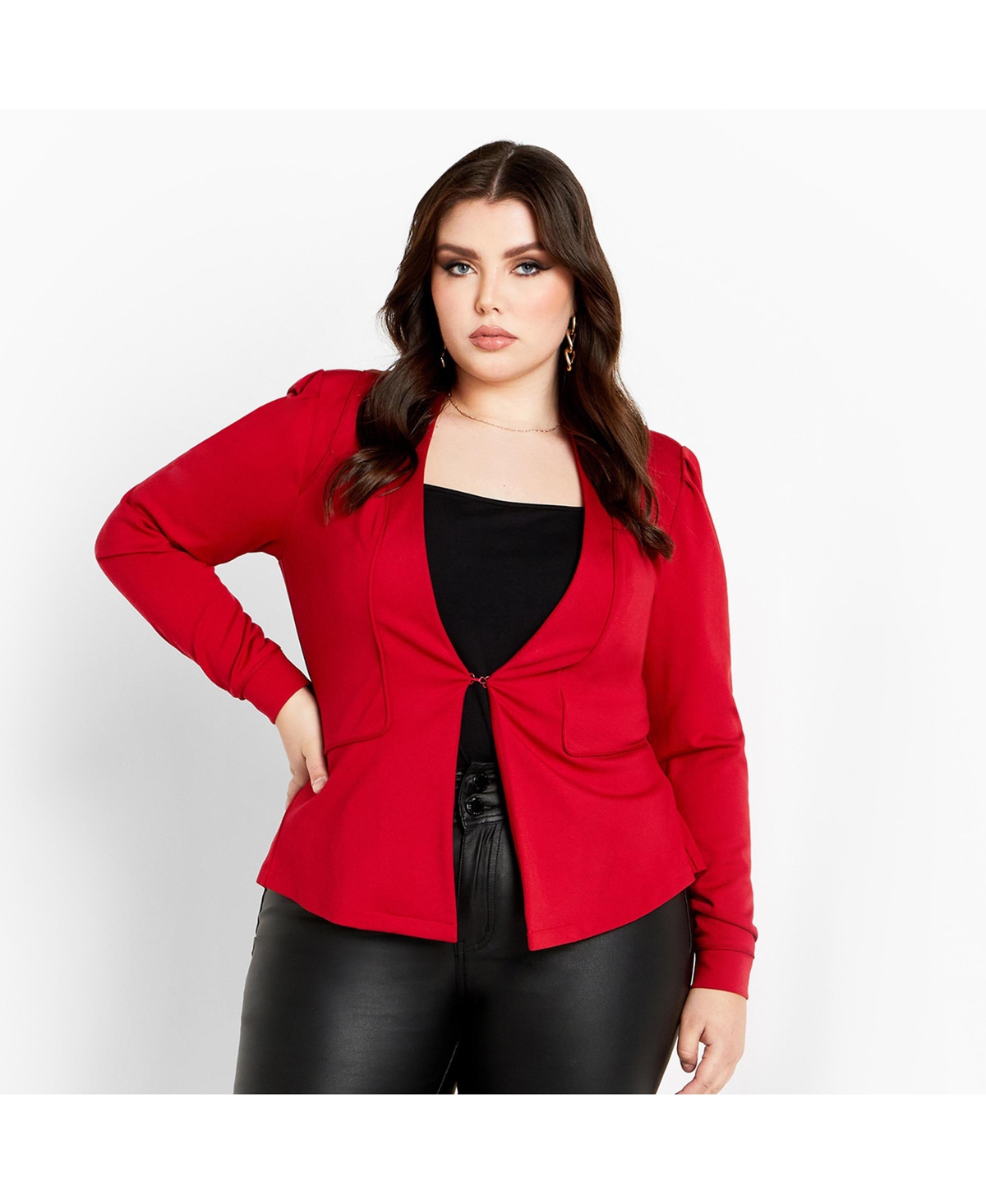 City Chic Women's Piping Praise Jacket