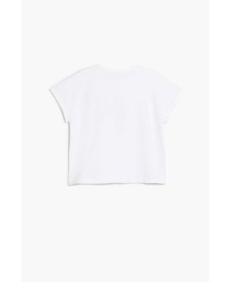 Girls Girls's Short-sleeve T-shirt with embroidered flowers